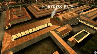 Animation of ancient Roman Fort in Caerleon Wales [upl. by Odnavres]