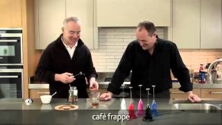 How to make a frappé coffee using an aerolatte milk frother [upl. by Saloma]