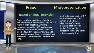 What is Difference Between Fraud amp Misrepresentation [upl. by Ecnatsnoc810]