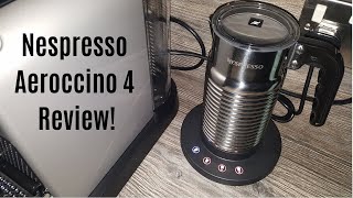 Nespresso Aeroccino 4 Milk Frother Review  Worth upgrading from the Aeroccino 3 [upl. by Yenoh881]