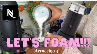 How To Foam Milk With Aeroccino 3 Make Coffee With Foam Tips amp Tricks  Easy Foamed Latte Recipe [upl. by Heddie619]