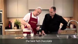 How to make a hot chocolate using an aerolatte milk frother [upl. by Arabrab]