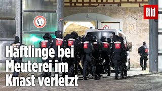 Gefängnismeuterei Polizei stürmt Knast in Thüringen  JVA Untermaßfeld [upl. by Moazami519]